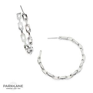 Park Lane Chantel Silver Chain Link Earrings | New